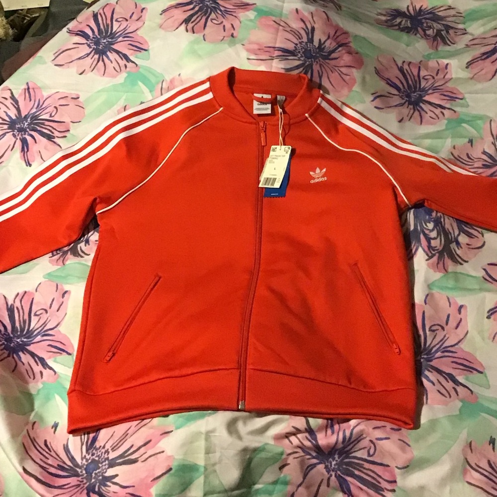 Adidas Red Track Jacket